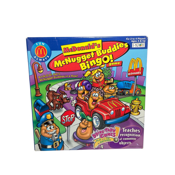 Vintage 2002 McDonald's McNugget Buddies Bingo Board Game - Picture 1 of 5